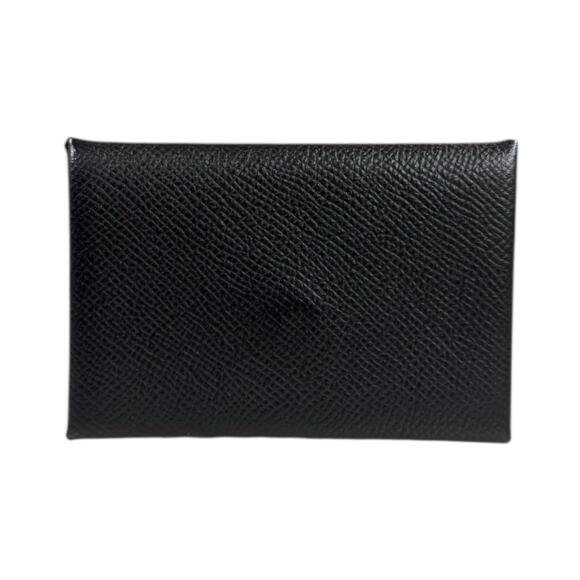Hermes Hermès Calvi card case leather unisex.